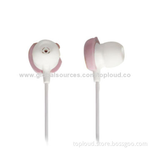 Noise-cancelling Earphones with 3.5mm Stereo Plug/Fashionable Jewel, Available in Various Colors
